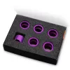 EK Water Blocks EK-Quantum Torque STC 16 pierścienie zaciskowe, fioletowe, 6 szt.