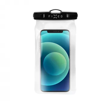 Ochronne wodoodporne uniwersalne etui na telefon komórkowy FIXED Fixed Float — czarne, uniwersalne dopasowanie, wodoodporny rękaw