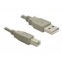 Kabel USB DeLOCK 82216 USB 2.0 3m USB A USB B Szary