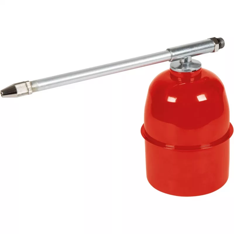 Zestaw sprężonego powietrza Professional, 5-częściowy, pistolet natryskowy srebrny/czerwony