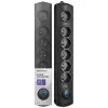 Listwa przeciwprzepięciowa Qoltec 50112 Czarna 6 gniazd AC 230V 3m
