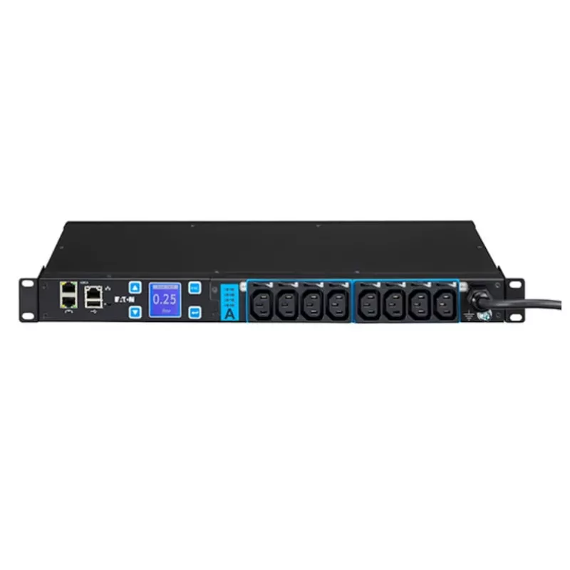 Eaton EMAH28 Jednostka dystrybucji zasilania (PDU) 8 gniazd AC 1U Czarna