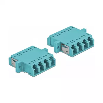 Adapter światłowodowy DELOCK LC Żeński–Żeński OM3 duplex (2 szt.)