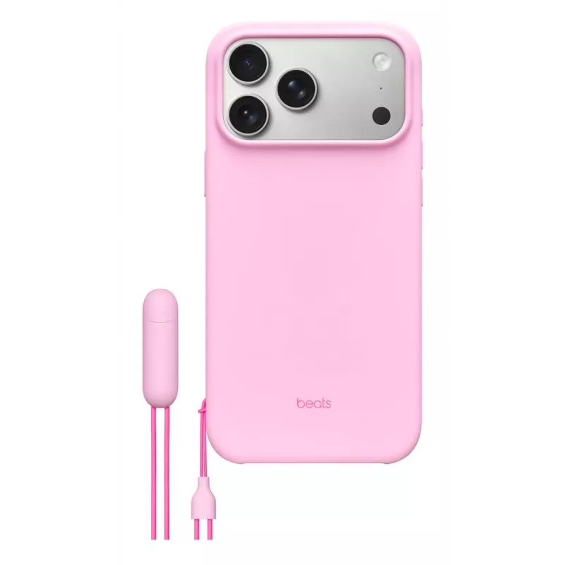 Etui Beats iPhone 17 Pro Max z podstawką i MagSafe oraz sterowaniem aparatem – Pebble Pink