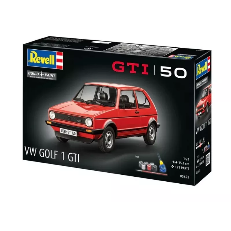 Plastikowy model samochodu REVELL VW Golf1 GTI 50 lat skala 1:24