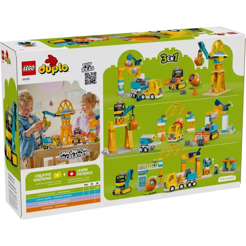 LEGO DUPLO 10476 3 w 1 Plac budowy i pojazdy