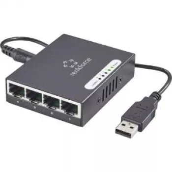 Przełącznik sieciowy Renkforce 1423415 — 4-portowy 1 Gbit/s z zasilaniem USB