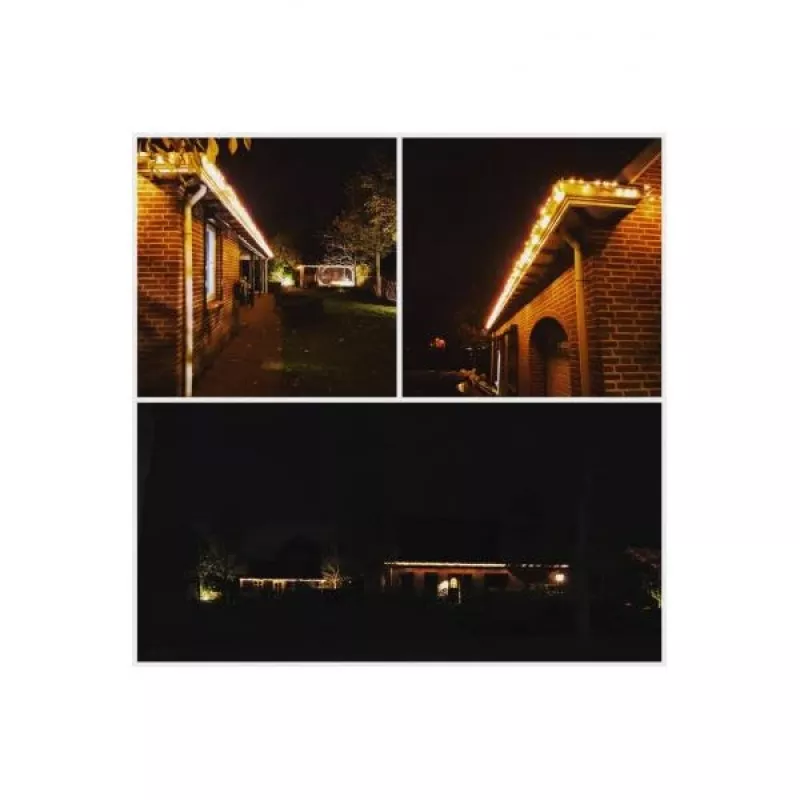 WOOX R5151 LED Sznur Świetlny, 300 lumenów, 8 trybów, Google Assistant/Amazon Alexa, 20m