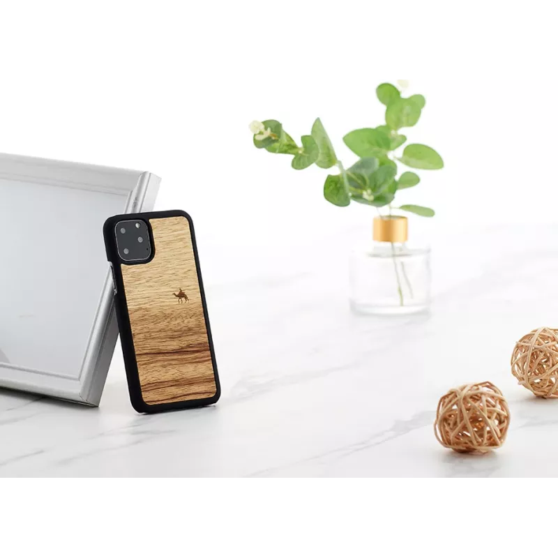 Etui na smartfona man and wood do iPhone 11 Pro — terra Czarny