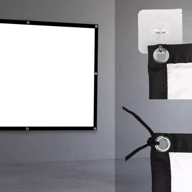 Ekran projekcyjny MACLEAN MC-166 84 cale (175x131 cm) poliester wolnostojący/do zawieszenia 4:3