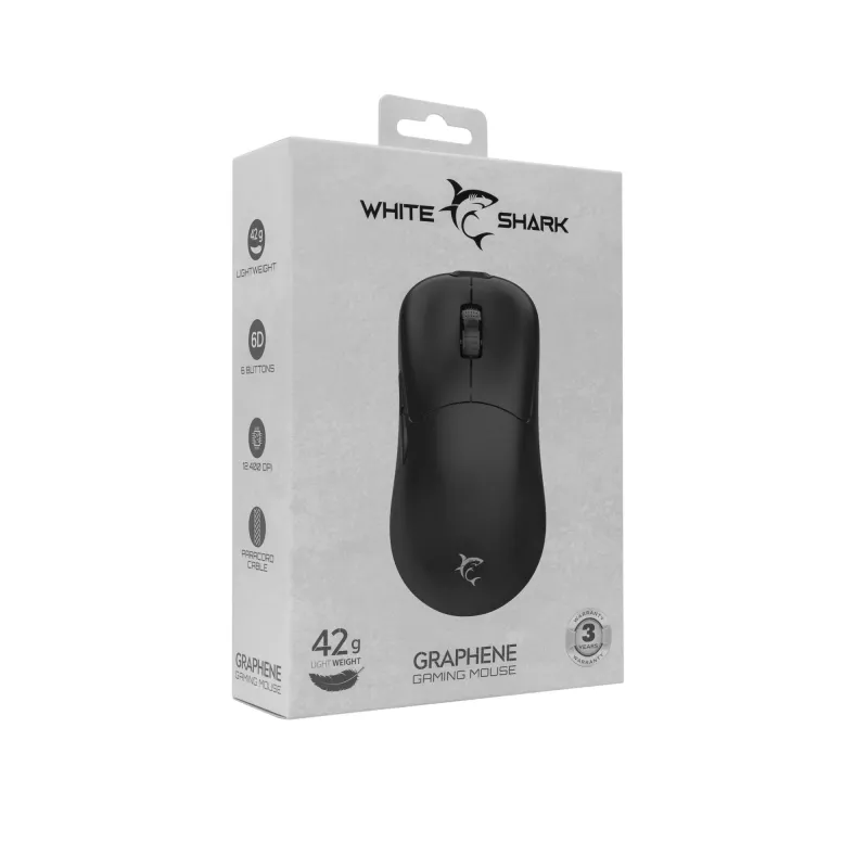 Myszka White Shark GM-5014 Graphene czarna USB