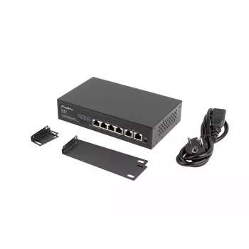Przełącznik PoE+ Lanberg Rack 10/19 RSFE-4P-2FE-60