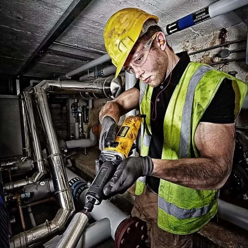 DeWALT DWE4884-QS szlifierka trzpieniowa/prosta Szlifierka prosta 25000 RPM Żółty 450 W