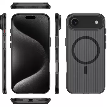 Okładka 4smarts 541640 iPhone 17 Air 16.8 cm Czarny Przezroczysty