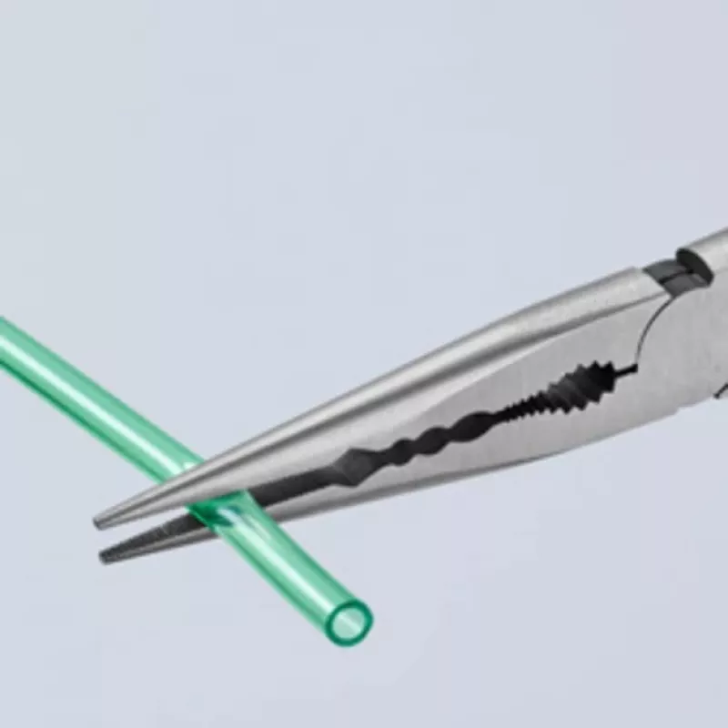 Szczypce KNIPEX o długim zasięgu z iglicami o profilu poprzecznym