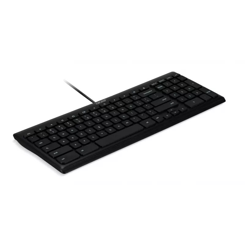 Przewodowa klawiatura USB Acer GP.KBD11.04F — Pełnowymiarowa QWERTY US International, czarna, kabel 1,45 m