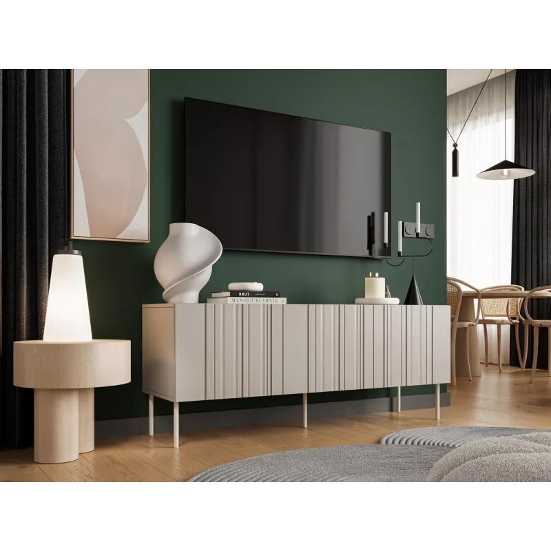 Cama szafka RTV ISLA 150.5x40x60 kaszmir matowy