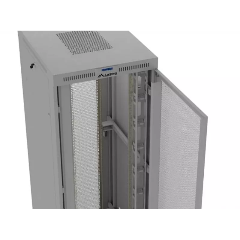 Szafa rack 19 cali LANBERG FF01-8047-23SL 47U 800x1200 mm szara drzwi perforowane
