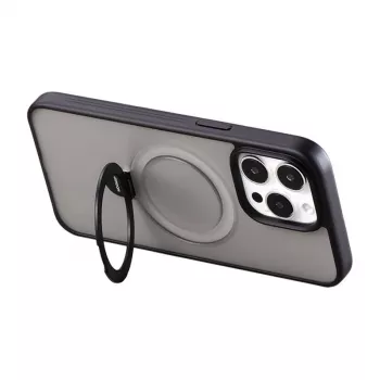 Ochronne etui magnetyczne Joyroom JR-BP004 do iPhone 15 — czarne, cienka obudowa magnetyczna