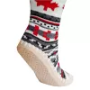 Slipper boot Glovii GQ4M unisex — winter polyester upper, synthetic outsole, carbon fibres, uni size, multi-pattern (szary/czerwony/biały)