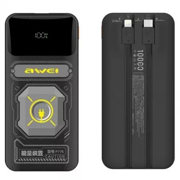 Powerbank 10000mAh 22,5 W P77K z wbudowanym kablem