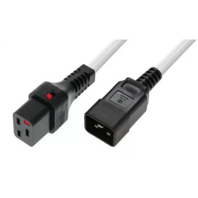 Microconnect MC-C19C20LOCK-2M-W Kabel blokujący C19 na C20 2 m