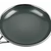Patelnia KOHERSEN NX CERAMIC 24 cm, korpus ze stali nierdzewnej, powłoka nieprzywierająca NX CERAMIC, kompatybilna z indukcją, z pokrywką