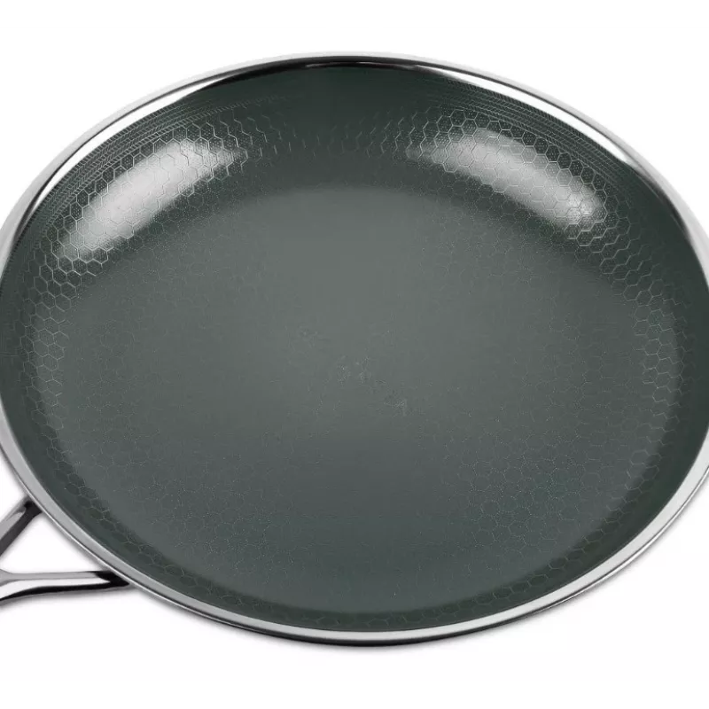 Patelnia KOHERSEN NX CERAMIC 24 cm, korpus ze stali nierdzewnej, powłoka nieprzywierająca NX CERAMIC, kompatybilna z indukcją, z pokrywką