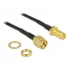 Kabel koncentryczny DeLOCK 88876 RP-SMA Standard 0,2 m Czarny