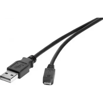 Kabel USB 2.0 Renkforce 1574809, 3 m, czarny, A–A dane/ładowanie