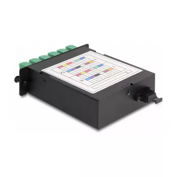 DeLOCK Kaseta światłowodowa HD MPO męski na 12 x LC Duplex żeński 24 włókna Single-mode 9/125 µm