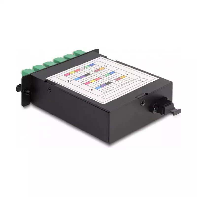 DeLOCK Kaseta światłowodowa HD MPO męski na 12 x LC Duplex żeński 24 włókna Single-mode 9/125 µm