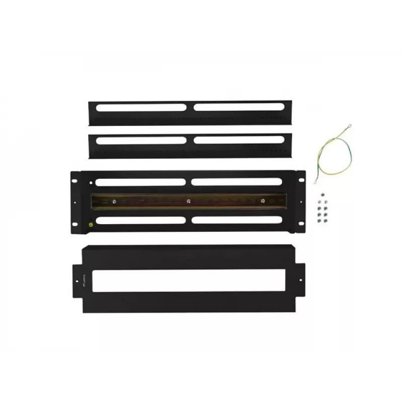 Panel zarządzania kablami Lanberg AK-VDP103-B stalowy czarny 482,5 mm