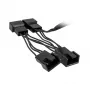 Kabel rozgałęźnika wentylatora Kolink 1-na-4 PWM 35 cm, 4-pin PWM na 4×4-pin PWM + SATA
