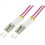 Kabel światłowodowy LogiLink FP4LC11 100 m OM4 różowy (FP4LC11)