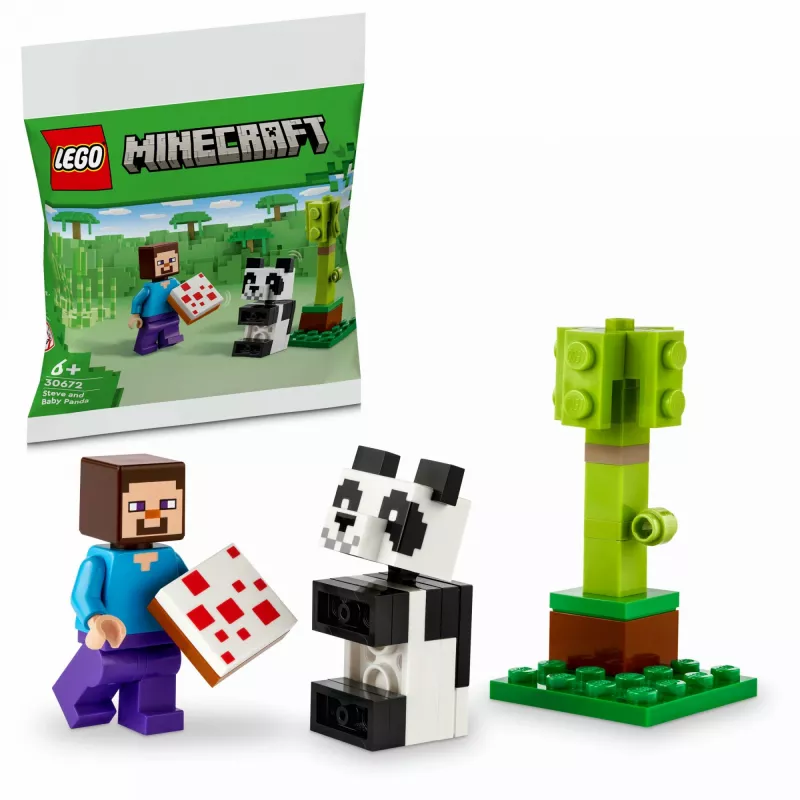 LEGO Minecraft Steve i mała panda 30672 Polybag