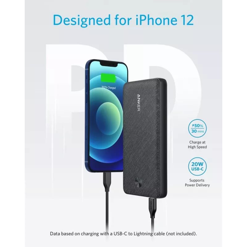 POWER BANK USB 20000MAH CZARNY/A1365G11 ANKER