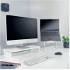 Uchwyt monitora LEITZ Freestanding 64340001 — podstawka biurkowa dla ekranów 61 cm (24 cale), udźwig 20 kg, regulacja wysokości, biały