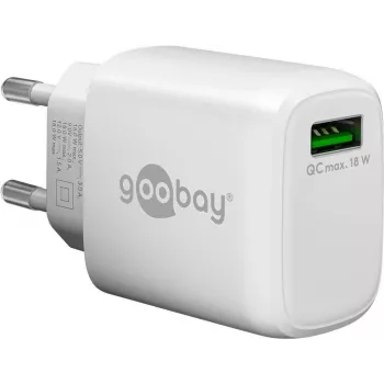Goobay USB-Fast Charger QC 3.0 (18 W) biały (61672)