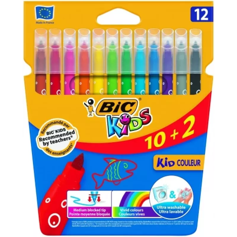 BIC Pisaki CF KID750 12 kolorów 9202937