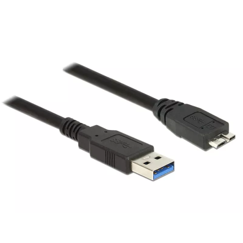 Kabel USB DeLOCK 85073 USB 3.2 Gen 1 1.5m USB A Micro-USB B Czarny