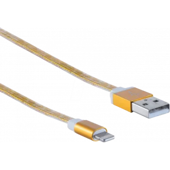 Kabel Lightning ShiverPeaks BS14-50046 0.9m Złoty