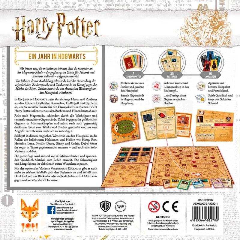 Harry Potter: Ein Jahr in Hogwarts, gra planszowa