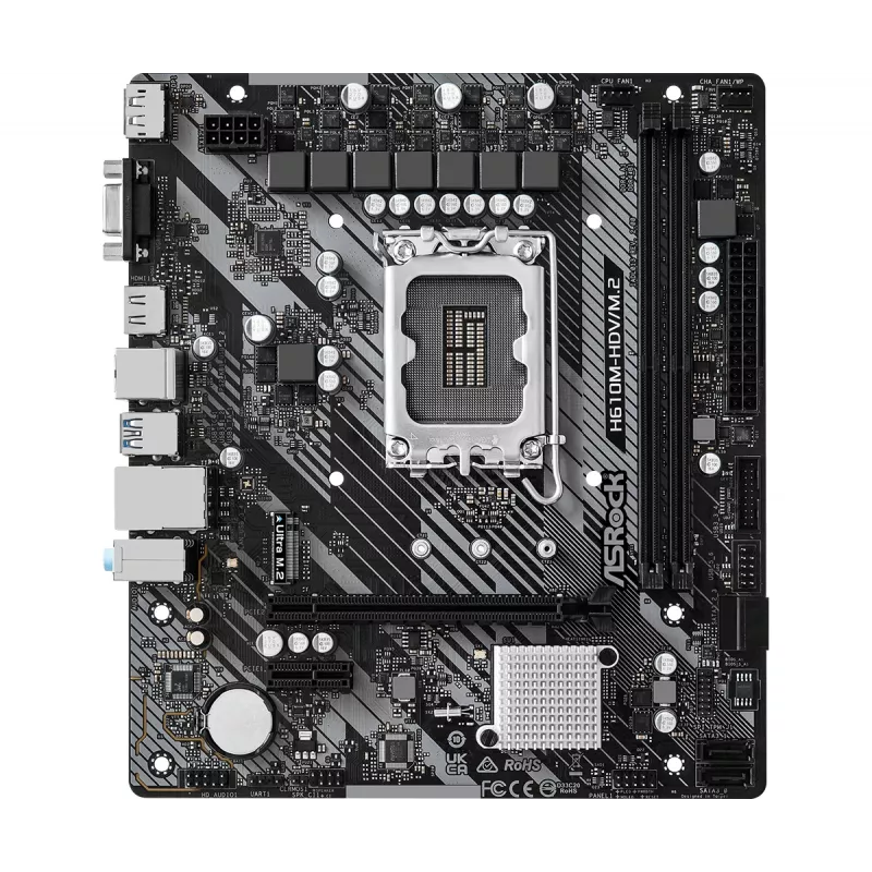ASRock H610M-HDV/M.2 R2.0 LGA1700 DDR4 Micro-ATX Motherboard