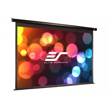 WYPRZEDAŻ. Ekran Elite Screens Electric125H Spectrum 125'' 16:9 / Przekątna 312,5 cm, S 276,5 cm x W 155,7 cm / Czarna obudowa / Ekran elektryczny / Montaż ścienny i sufitowy / 1