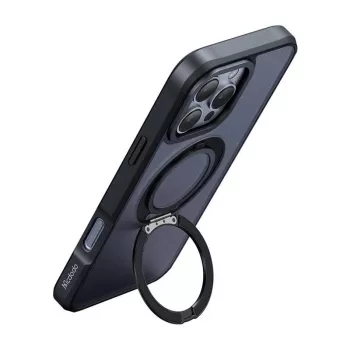 Ochronne etui MagSafe Mcdodo PC-4933 do iPhone 16 Pro Max z wbudowaną podstawką, czarne