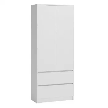Szafa Top E Shop SZAFA MALWA B 5 półek 2 drzwi uchylne Biała 900×500×1800 mm