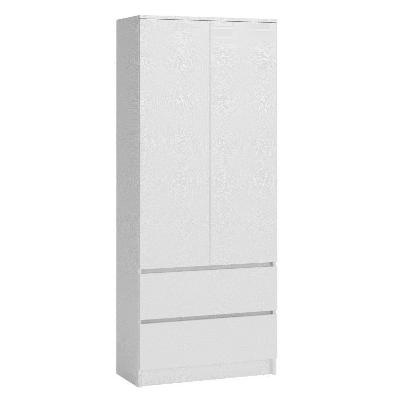 Szafa Top E Shop SZAFA MALWA B 5 półek 2 drzwi uchylne Biała 900×500×1800 mm