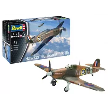 Zestaw modelu plastikowego samolotu REVELL Hawker Hurricane MK IIB w skali 1/32