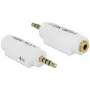 adapter złącza złącza kablowego DeLOCK 65590 3,5 mm biały